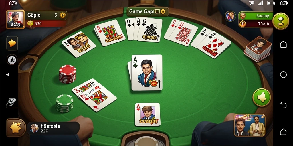 Screenshot permainan Gaple yang seru dan menarik di 8ZK.