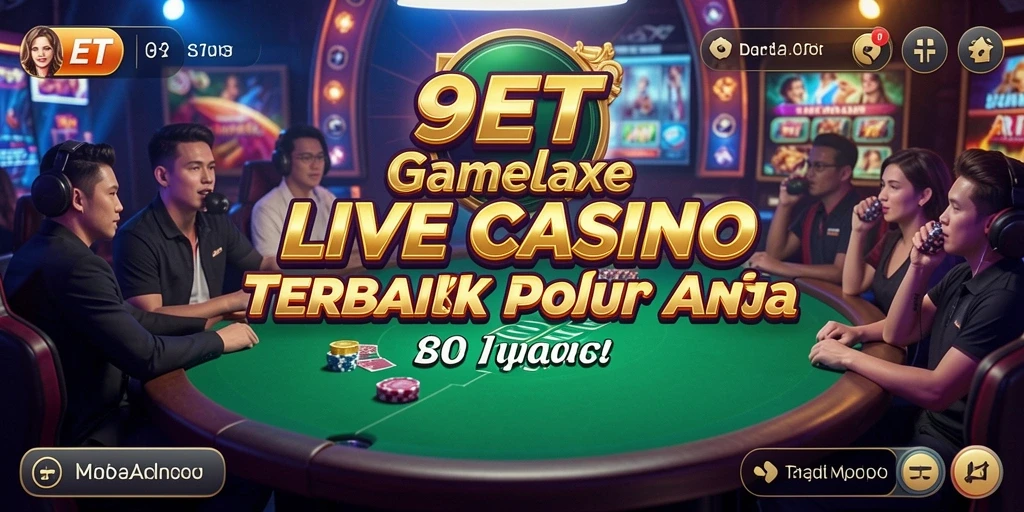 Screenshot gameplay Live Casino 9ET yang menarik dan interaktif.
