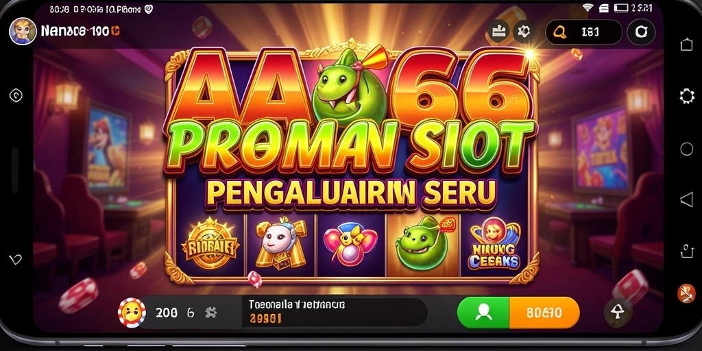 Screenshot gameplay AA666 menampilkan putaran Slot yang seru.