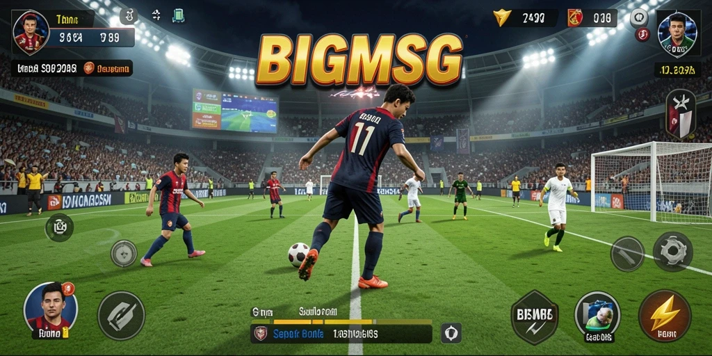 Tampilan gameplay BIGMSG yang menegangkan dan mendebarkan saat bertanding.