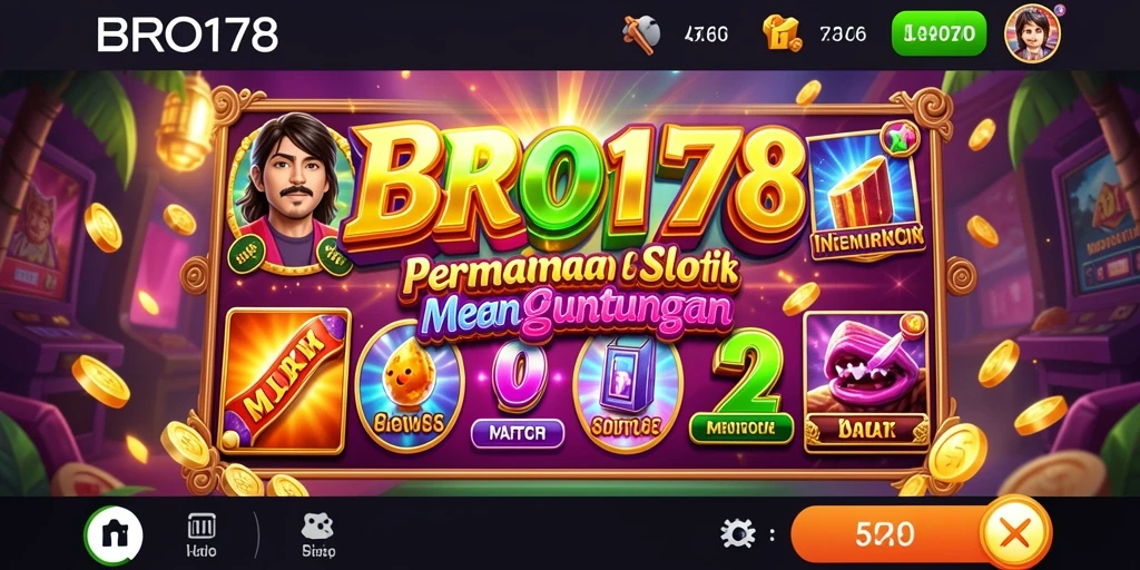 Tampilan menarik dari gameplay Slot BRO178 yang seru dan mendebarkan.