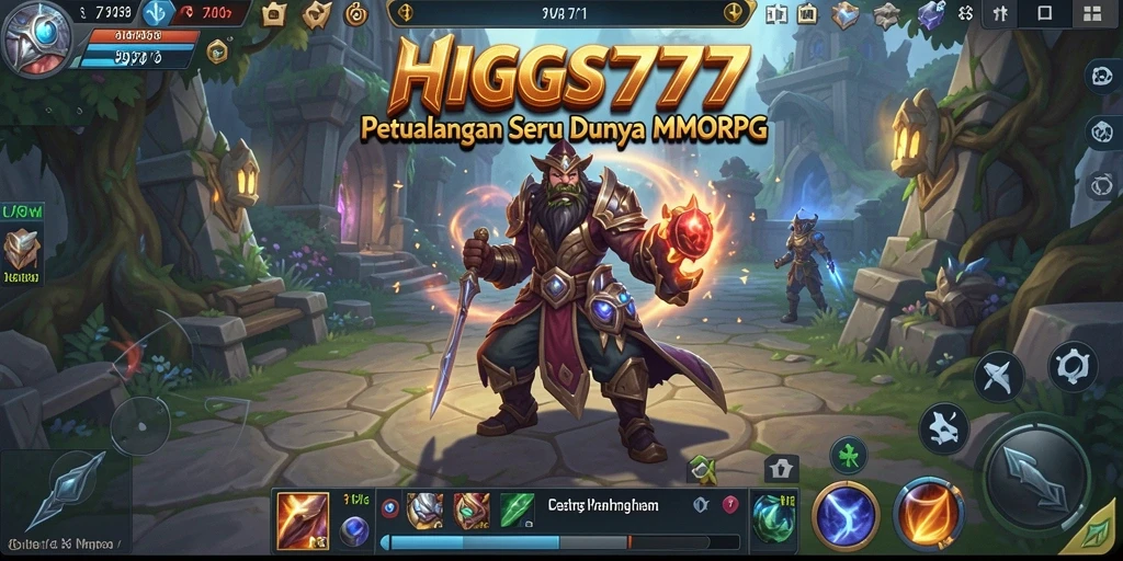 Tampilan gameplay seru HIGGS777 yang menampilkan aksi petualangan dan interaksi pemain.