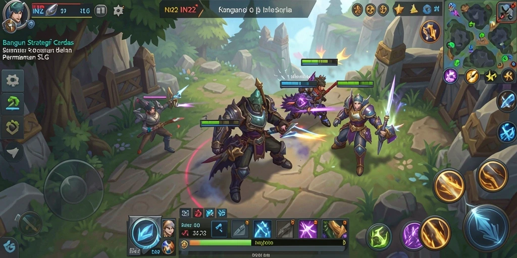 Tampilan gameplay IN22 yang penuh aksi dan strategi.