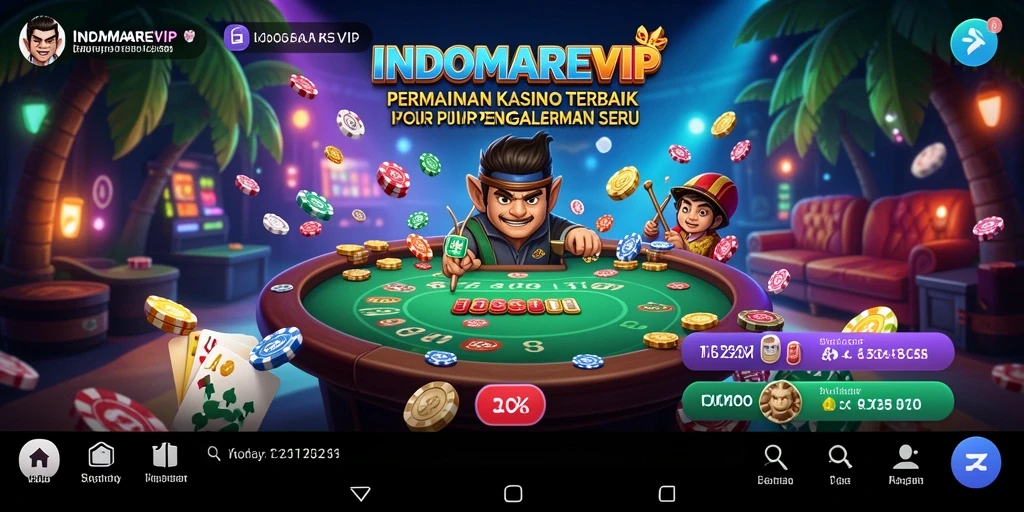 Gameplay seru di INDOMAREVIP dengan berbagai pilihan permainan Kasino.