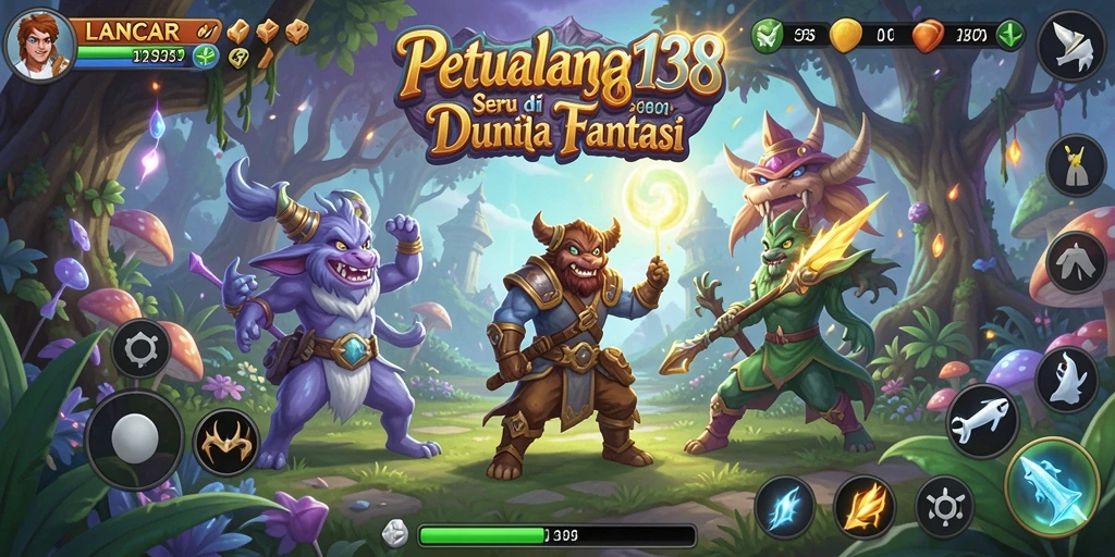 Menampilkan gameplay seru dalam dunia petualangan fantastis LANCAR138.