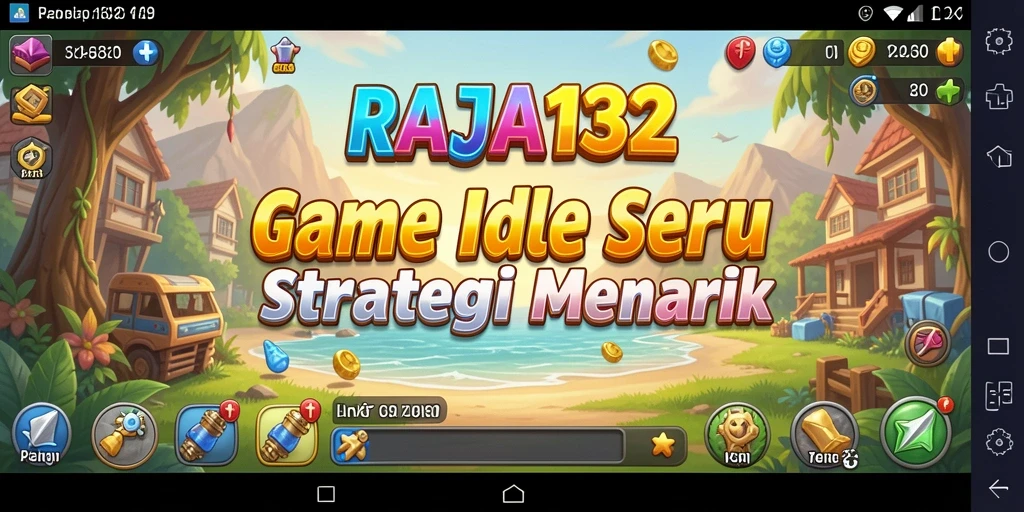 Gameplay RAJA132 yang menarik dan adiktif dalam kategori Idle.