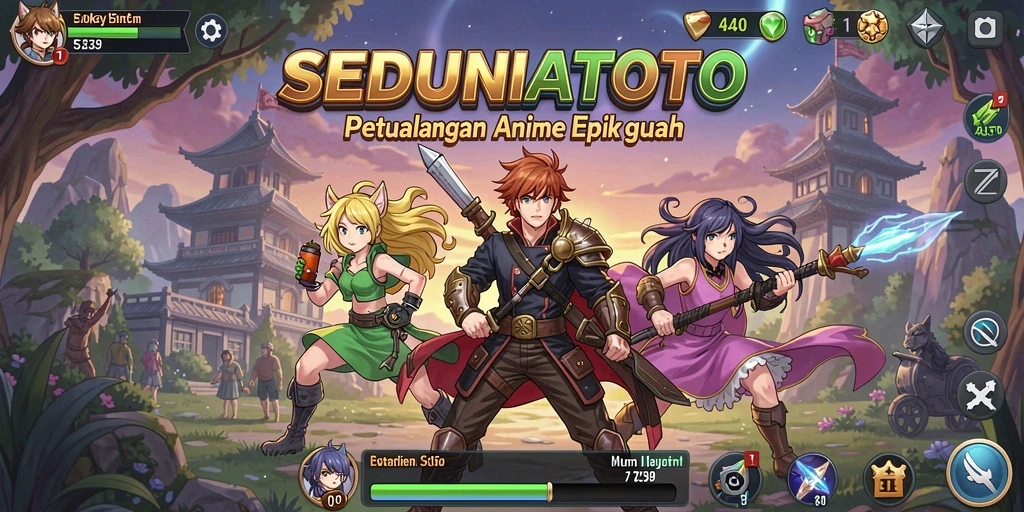 Tampilan gameplay yang memukau dari SEDUNIATOTO, penuh aksi dan karakter.