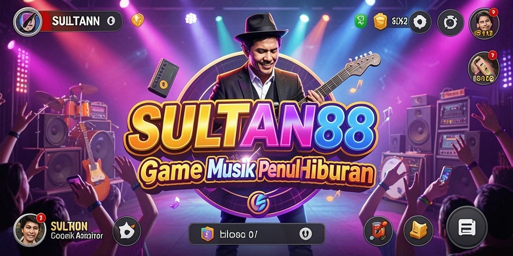 Tampilan menarik gameplay SULTAN88 saat pemain bermain musik.