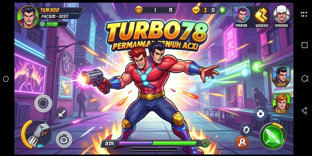 Tampilan gameplay seru dari TURBO78 yang penuh aksi.