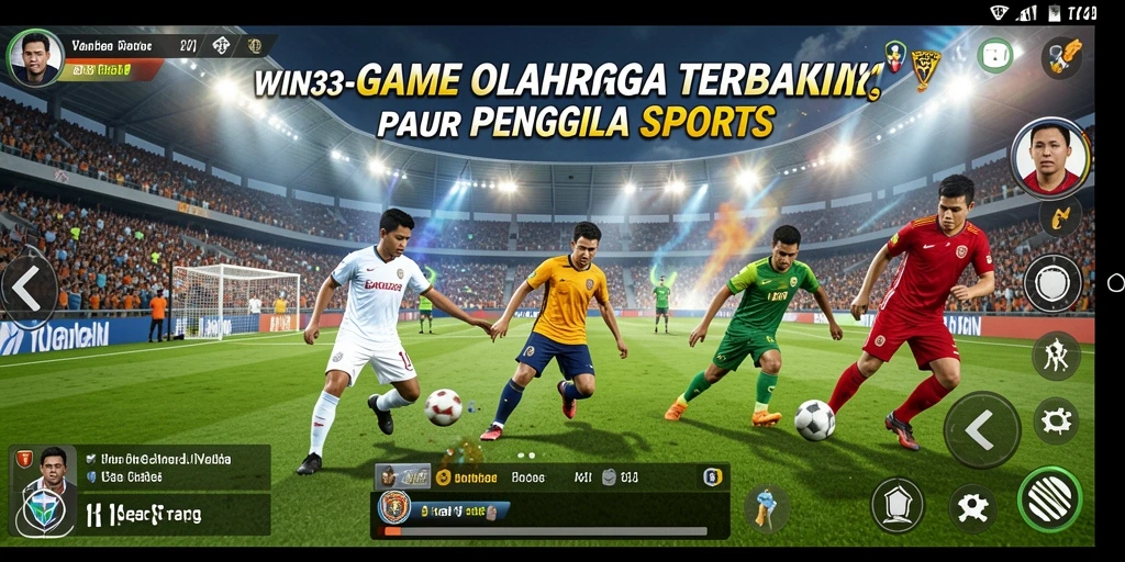 Tangkapan layar utama WIN33 menampilkan aksi intens dalam pertandingan olahraga.